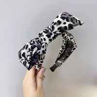 Simple Style Bow Knot Leopard Cloth Printing Hair Band sku image 9