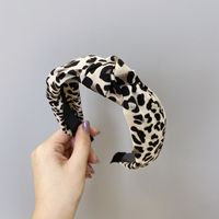 Simple Style Bow Knot Leopard Cloth Printing Hair Band sku image 13