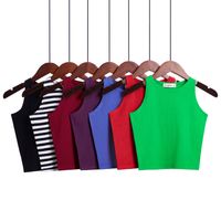 Women's T-shirt Sleeveless Tank Tops Basic Fashion Solid Color main image 3