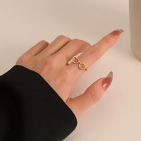 Simple Style Glasses Copper Open Ring In Bulk main image 4