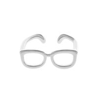 Einfacher Stil Brille Kupfer Offener Ring In Masse sku image 3