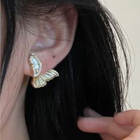 Fairy Style Butterfly Alloy Plating Earrings sku image 8