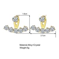 Elegante Geométrico Aleación Embutido Perla Artificial Diamante De Imitación Pendientes main image 2