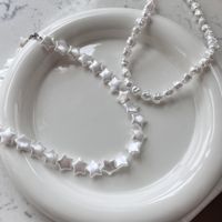 Elegant Stern Perlen Imitationsperle Halskette main image 4