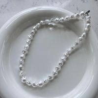 Elegant Stern Perlen Imitationsperle Halskette sku image 2