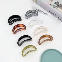 Vintage Style Geometric Plastic Resin Hollow Out Hair Claws main image 5