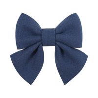 Fashion Solid Color Bow Knot Cloth Hair Clip sku image 2