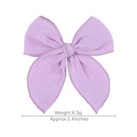 Fashion Solid Color Bow Knot Polyester Hair Clip main image 5