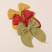 Fashion Solid Color Bow Knot Polyester Hair Clip main image 4