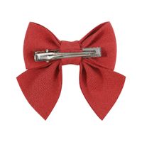 Fashion Solid Color Bow Knot Cloth Hair Clip main image 2