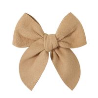 Sweet Solid Color Polyester Bow Knot Hair Clip sku image 2