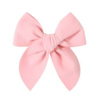 Sweet Solid Color Polyester Bow Knot Hair Clip sku image 5