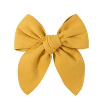 Sweet Solid Color Polyester Bow Knot Hair Clip sku image 18