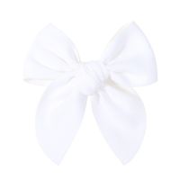 Sweet Solid Color Polyester Bow Knot Hair Clip sku image 10