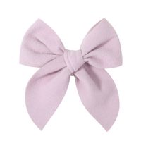 Sweet Solid Color Polyester Bow Knot Hair Clip sku image 14