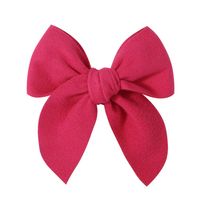 Sweet Solid Color Polyester Bow Knot Hair Clip sku image 7