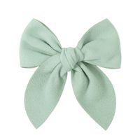 Sweet Solid Color Polyester Bow Knot Hair Clip sku image 11