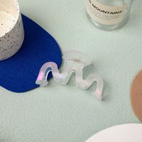 Fashion Geometric Plastic Resin Hollow Out Hair Claws sku image 3
