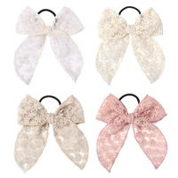 Sweet Bow Knot Cloth Flowers Hair Tie main image 2