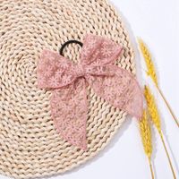 Sweet Bow Knot Cloth Flowers Hair Tie main image 4