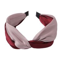 Fashion Color Block Silk Hair Band sku image 3