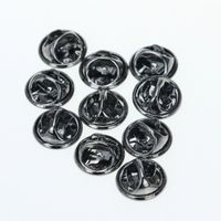 10 Pieces Metal Round Butterfly Pin Back main image 5