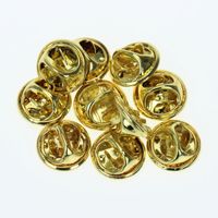 10 Pieces Metal Round Butterfly Pin Back main image 4