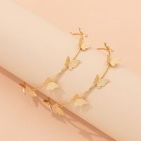 Fashion Butterfly Alloy Plating Hoop Earrings main image 5