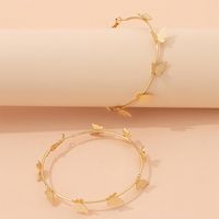 Fashion Butterfly Alloy Plating Hoop Earrings main image 3