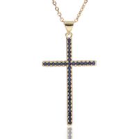 Fashion Cross Copper Pendant Necklace In Bulk sku image 7