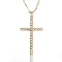 Fashion Cross Copper Pendant Necklace In Bulk sku image 5