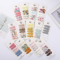 Cute Water Droplets Cloth Hair Clip 1 Set main image 1