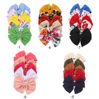 Cute Solid Color Bow Knot Cloth Hair Clip main image 3