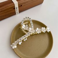 Dulce Flor Aleación Enchapado Perlas Artificiales Diamante De Imitación Garras De Pelo sku image 2