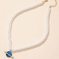 Simple Style Pearl Mixed Materials Pearl Pendant Necklace main image 1