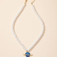 Simple Style Pearl Mixed Materials Pearl Pendant Necklace main image 5