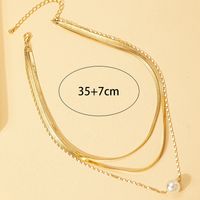 Style Simple Perle Alliage Placage Perles Artificielles Collier main image 3
