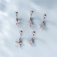 Belly Rings Fashion Heart Shape 316 Stainless Steel  Copper Plating main image 4