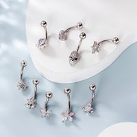 Belly Rings Fashion Heart Shape 316 Stainless Steel  Copper Plating main image 3