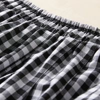 Fashion Plaid Elastic Waist Pleated 100% Cotton Dresses Knee-length Skirt main image 4