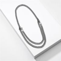 New Jewelry Simple Metal Chain Double Short Necklace Wholesale Nihaojewelry sku image 2