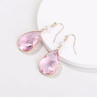 Qingdao Européen Et Américain   D'envies Boucles D'oreilles Couvert Goutte D'eau En Verre Cristal Perle Boucles D'oreilles Gouttes Pour Les Oreilles De Femmes sku image 4