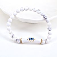 Einfacher Stil Auge Kupfer Armbänder Perlen Emaille Vergoldet Kupfer Armbänder main image 5