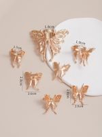 Retro Butterfly Alloy Plating Rings Earrings main image 2