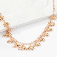Casual Elephant Copper Gold Plated Anklet main image 4