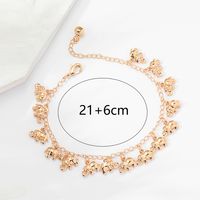Casual Elephant Copper Gold Plated Anklet main image 2