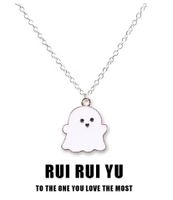 Cute Ghost Alloy Halloween Unisex Pendant Necklace sku image 3
