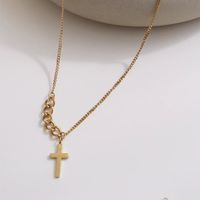 Fashion Cross Stainless Steel Necklace Plating Stainless Steel Necklaces main image 5