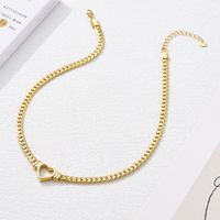 Ig Style Heart Shape Stainless Steel Plating Necklace sku image 2