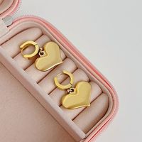 Fashion Heart Shape Stainless Steel Earrings Plating Stainless Steel Earrings main image 3
